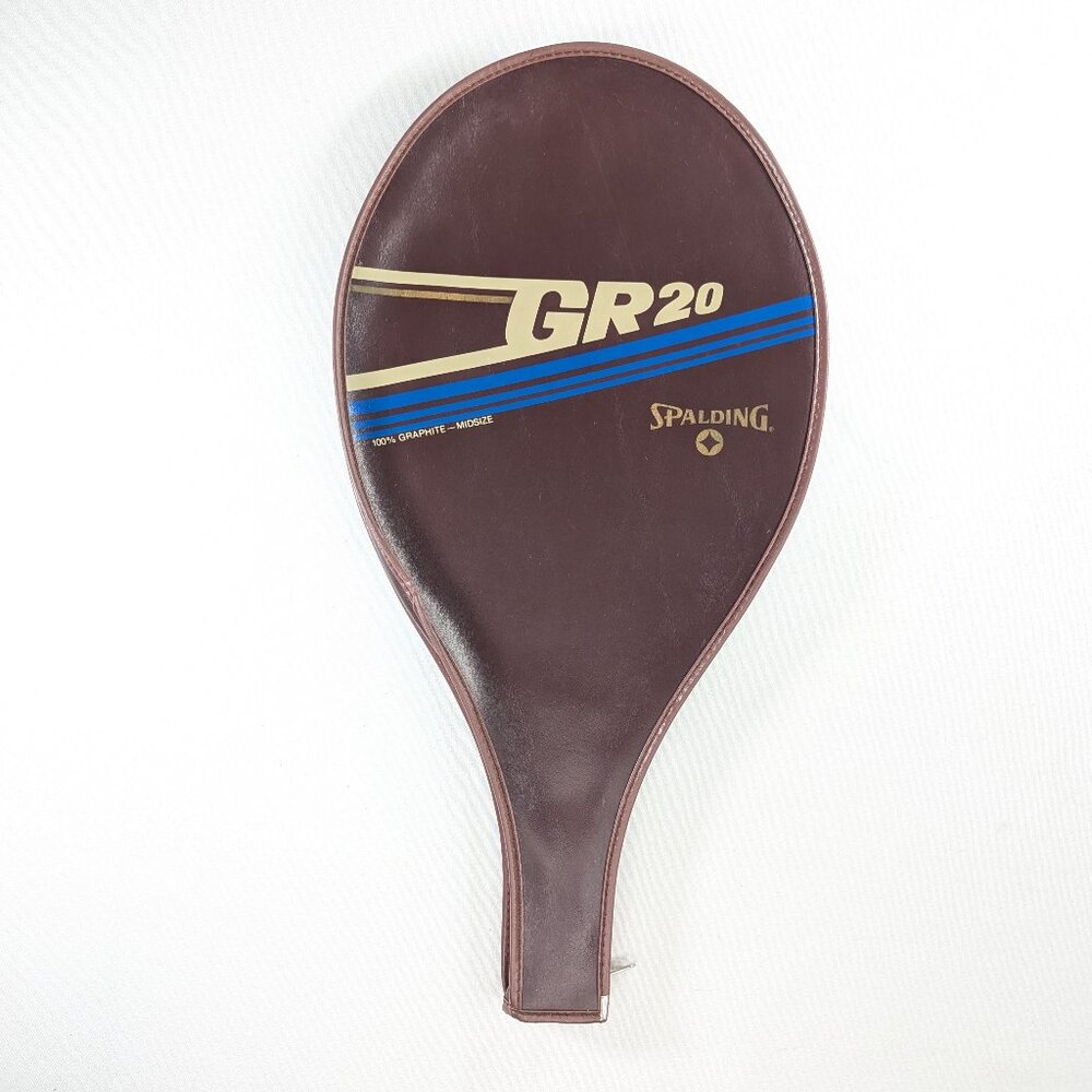 1970s SPALDING GR20 squash racket case, badminton racket sleeve made in Taiwan